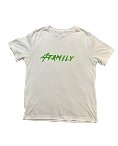 Lime/White 4Family Tee