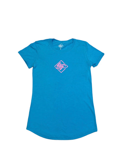 Sky Blue/Pink 44 Signature Tee