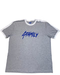 Royal Blue/Grey/White 4Family Tee